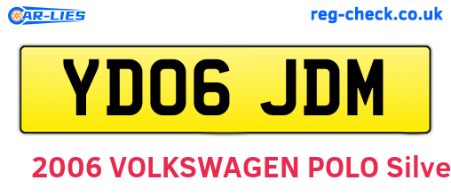 YD06JDM are the vehicle registration plates.