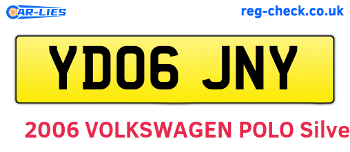 YD06JNY are the vehicle registration plates.
