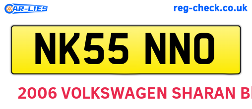 NK55NNO are the vehicle registration plates.