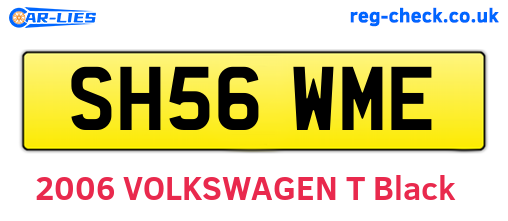 SH56WME are the vehicle registration plates.