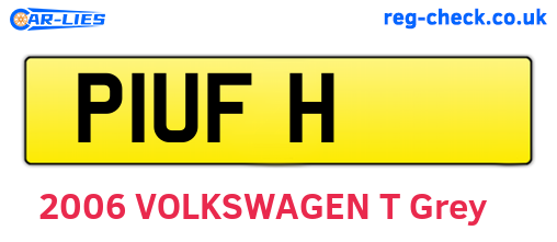 P1UFH are the vehicle registration plates.