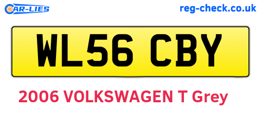 WL56CBY are the vehicle registration plates.