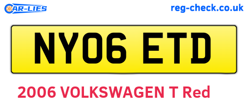 NY06ETD are the vehicle registration plates.