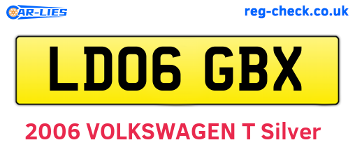 LD06GBX are the vehicle registration plates.