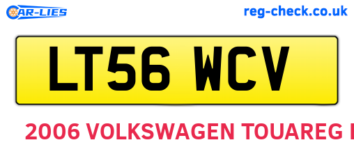 LT56WCV are the vehicle registration plates.