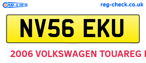 NV56EKU are the vehicle registration plates.