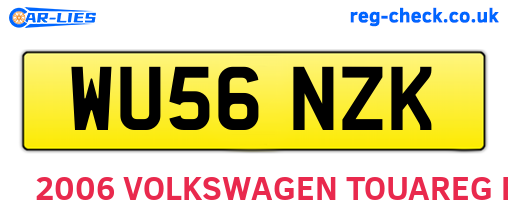 WU56NZK are the vehicle registration plates.