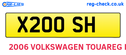 X20OSH are the vehicle registration plates.