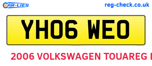 YH06WEO are the vehicle registration plates.