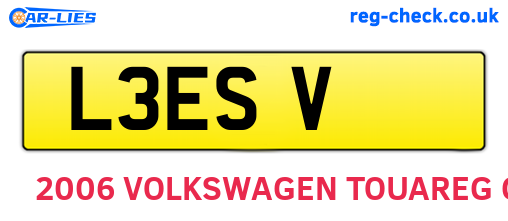 L3ESV are the vehicle registration plates.