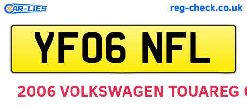 YF06NFL are the vehicle registration plates.
