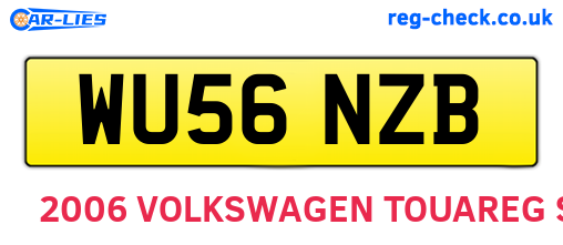 WU56NZB are the vehicle registration plates.
