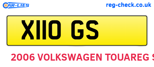 X11OGS are the vehicle registration plates.