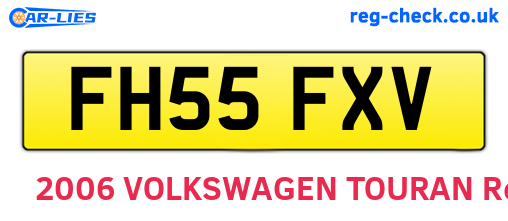FH55FXV are the vehicle registration plates.