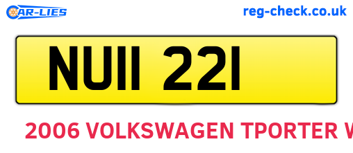 NUI1221 are the vehicle registration plates.