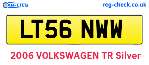 LT56NWW are the vehicle registration plates.