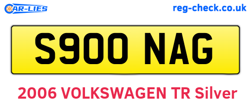 S900NAG are the vehicle registration plates.