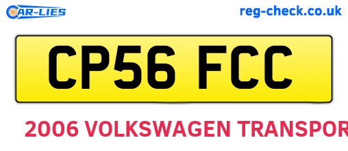 CP56FCC are the vehicle registration plates.