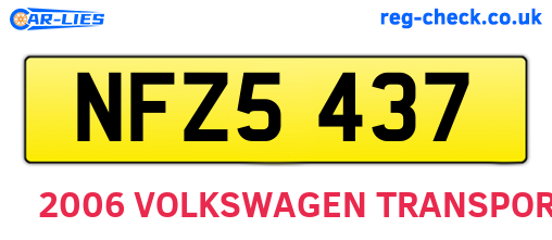NFZ5437 are the vehicle registration plates.