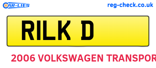 R1LKD are the vehicle registration plates.