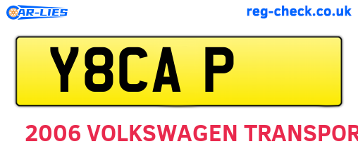 Y8CAP are the vehicle registration plates.