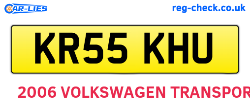 KR55KHU are the vehicle registration plates.