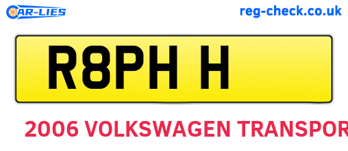 R8PHH are the vehicle registration plates.