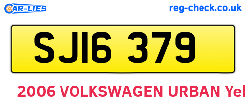 SJI6379 are the vehicle registration plates.