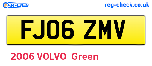 FJ06ZMV are the vehicle registration plates.