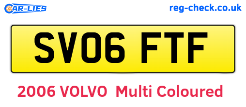 SV06FTF are the vehicle registration plates.