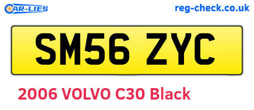 SM56ZYC are the vehicle registration plates.