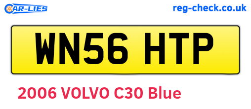 WN56HTP are the vehicle registration plates.