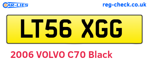 LT56XGG are the vehicle registration plates.