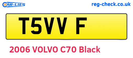 T5VVF are the vehicle registration plates.