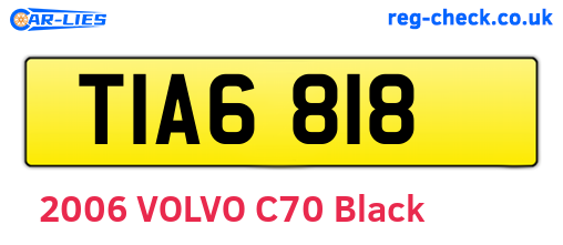 TIA6818 are the vehicle registration plates.