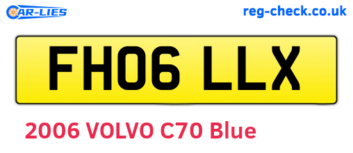 FH06LLX are the vehicle registration plates.