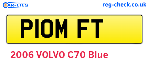 P10MFT are the vehicle registration plates.