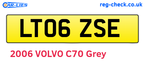 LT06ZSE are the vehicle registration plates.