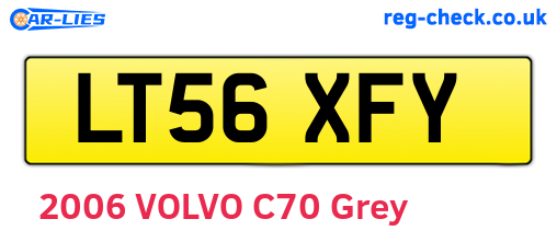 LT56XFY are the vehicle registration plates.