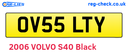 OV55LTY are the vehicle registration plates.