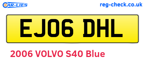 EJ06DHL are the vehicle registration plates.
