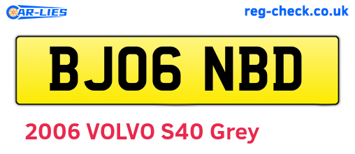 BJ06NBD are the vehicle registration plates.