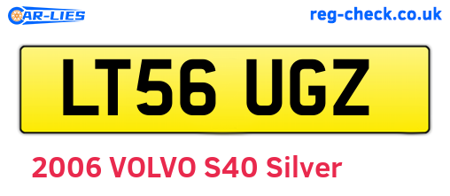 LT56UGZ are the vehicle registration plates.