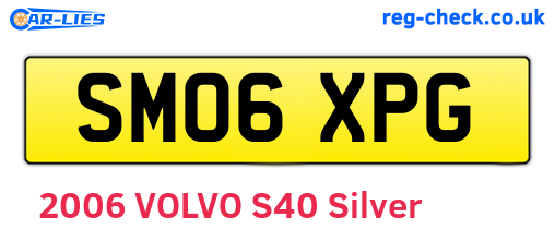 SM06XPG are the vehicle registration plates.