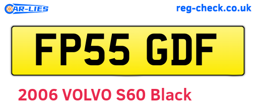 FP55GDF are the vehicle registration plates.