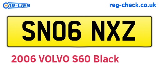 SN06NXZ are the vehicle registration plates.