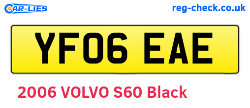 YF06EAE are the vehicle registration plates.