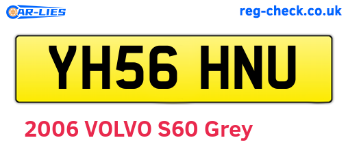 YH56HNU are the vehicle registration plates.