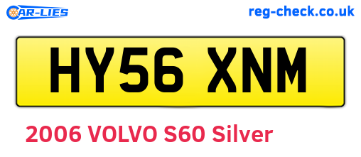 HY56XNM are the vehicle registration plates.