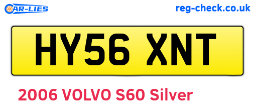 HY56XNT are the vehicle registration plates.